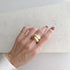gold bobbin † white
